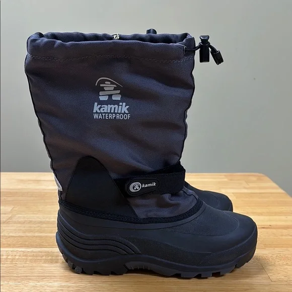 Kamik Black Waterproof Winter Boots Size 5 NWT - Picture 1 of 5
